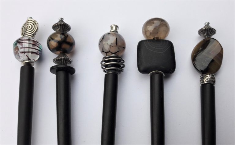 #7 - Ebenholz, Achate, Muranoglas, Altsilber