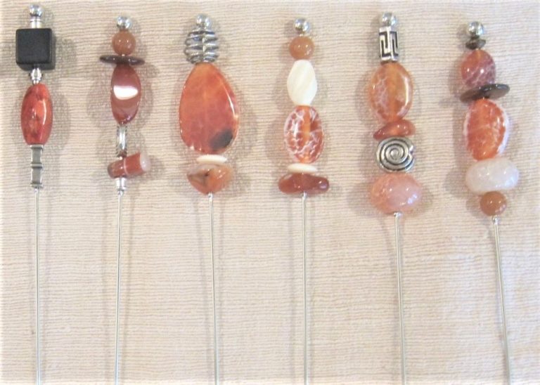 #4 - Feuerachate, Karneol, Koralle, Sonnenstein, Bein, Altsilber